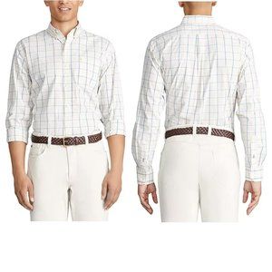 IZOD Premium Essential Mens Classic Fit Long Sleeve Button-Down Shirt Size M NWT